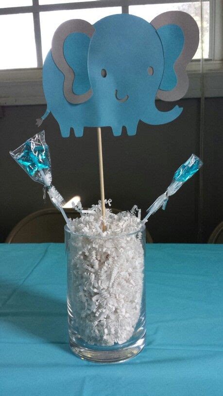 Elephant Baby Shower Centerpieces Cricut Creations Baby Boy Shower