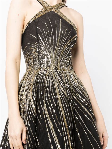 Saiid Kobeisy Sequin Embellished Gown ShopStyle Evening Dresses