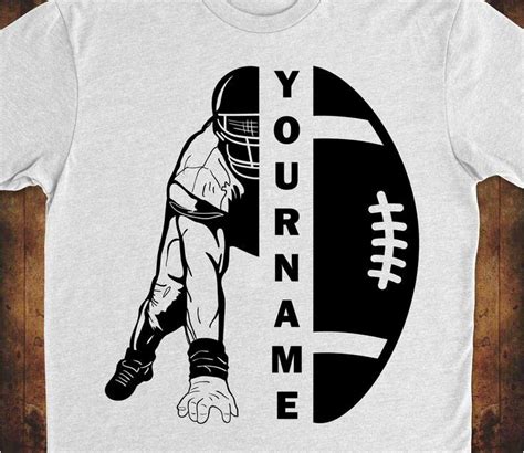 Half Football Half Player Svg Football Season Svg Football Etsy Artofit