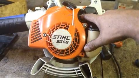 Stihl Bg 55 Primer Bulb Repair Youtube