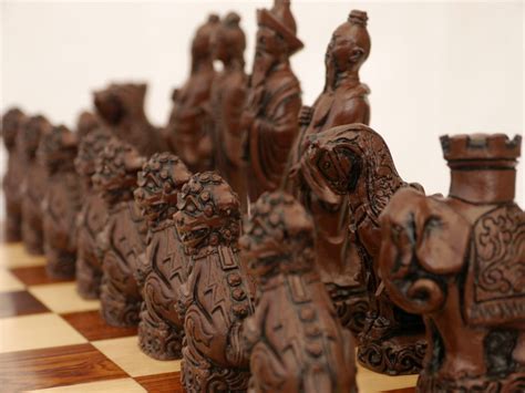 Berkeley Chess Ltd Mandarin Chess Set Ivory And Brown Chessbaron