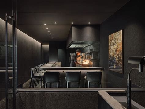 Taste E Defines Thailand Restaurant Interior With Charcoal Texture