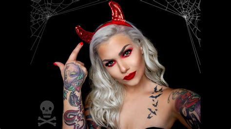 Devilish Makeup Tutorial Halloween Look Youtube