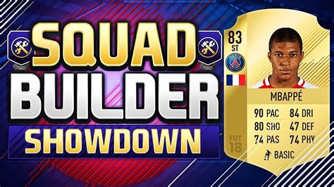 Fifa Squad Builder Showdown Striker Psg Mbappe Kylian Mbappe