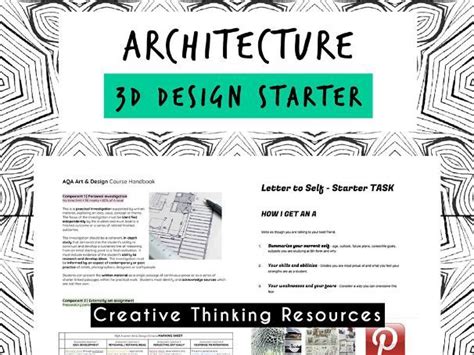 Architecture 3d Design Starter Week Intro 3 Lessons Teaching