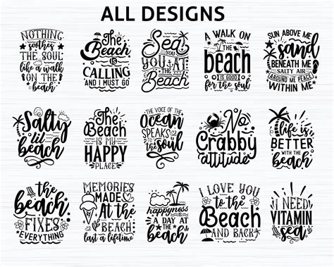 Beach Svg Bundle Summer Svg Bundle Beach Funny Sayings Beach Svg Beach Life Svg Summer