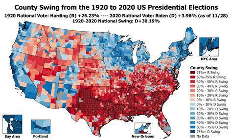 The U S Presidential Voting History Mapped Vivid Maps