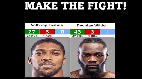 Make The Fight Aj Vs Wilder Walling Hand Picked Parker Overlooked