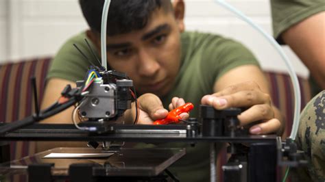 Printing Out The Future Marines Learn Benefits Of 3d Printing The Official United States