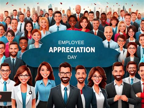 Premium PSD | Employee appreciation day template background for ...