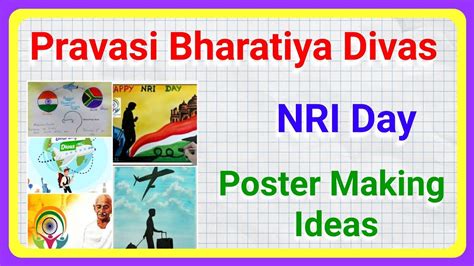 Pravasi Bharatiya Divas Poster Drawing Ideas Nri Day Poster Making