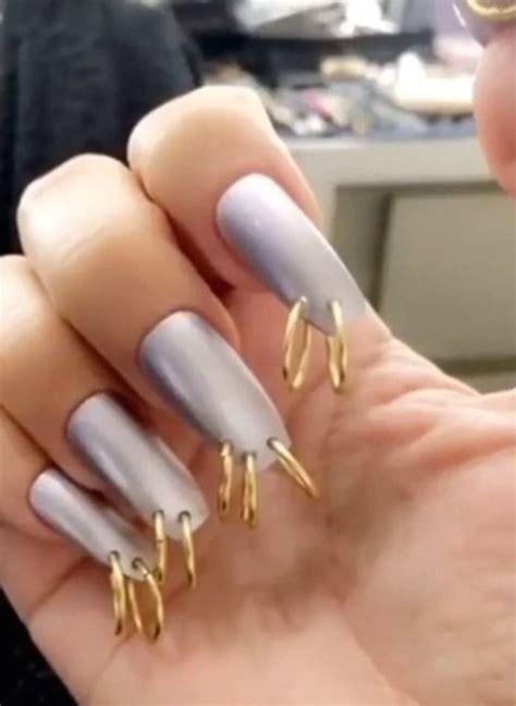 Trend Or Nah Would You Try Kim Kardashians Pierced Nail Manicure