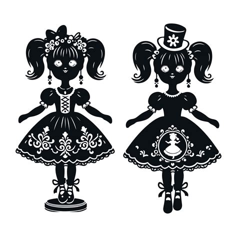 Doll Vectors Silhouette 46278069 Vector Art At Vecteezy