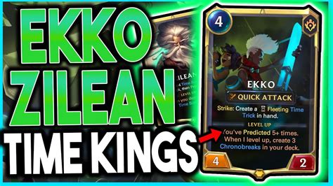 Ekko And Zilean Are The Masters Of Time The Dream Ekko Prediction Deck Legends Of Runeterra