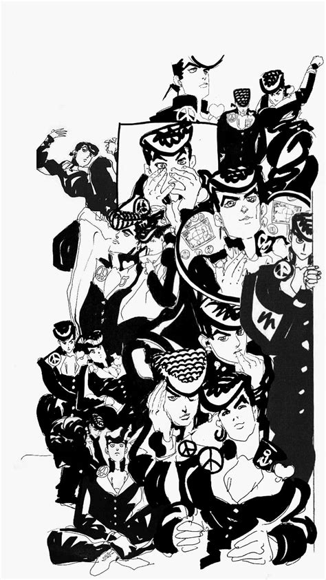 I Got Bored So I Made A Entirely Out Of Araki Sketches Jojo Iphone