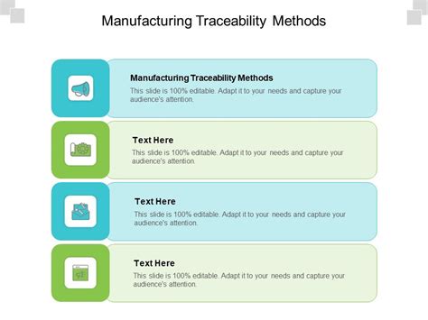 Manufacturing Traceability Methods Ppt Powerpoint Presentation