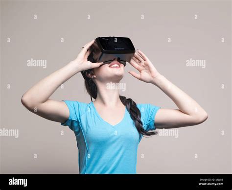 Woman Wearing Oculus Rift Virtual Hi Res Stock Photography And Images