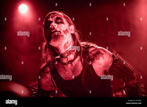 The Norwegian black metal band Gorgoroth performs a live concert at the ...