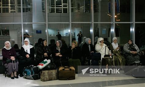 Chechen Pilgrims Leaving Grozny Sputnik Mediabank