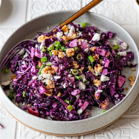 Rotkohlsalat Mit Feta Und Waln Ssen