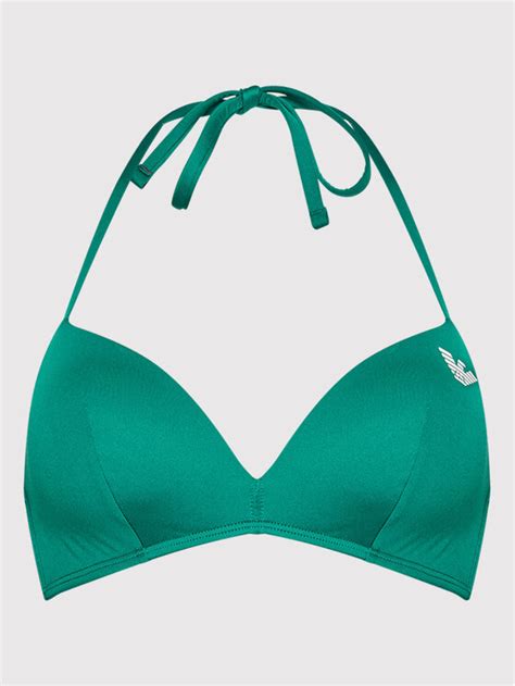 Emporio Armani Góra od bikini 262177 2R300 01185 Zielony Modivo pl