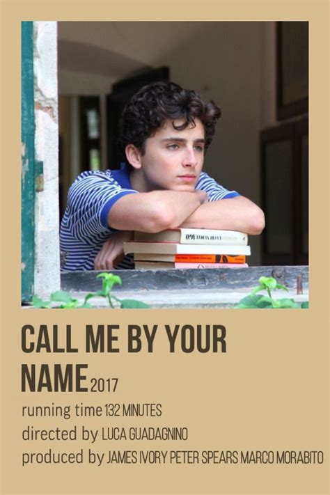 Call Me By Your Name Film Poster