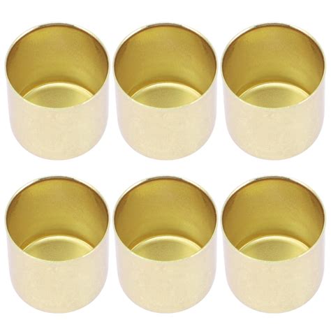 6 Pcs Candle Cup Tea Lights Holder Candlesticks Holders Drip Protectors The Christmas Dinner