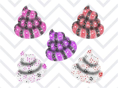 Valentines Day Clipart Poops Glitter Poop Valentines Day Etsy