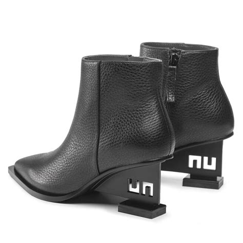 Botki United Nude Un Bootie Mid 1069101165 Czarny Eobuwie Pl