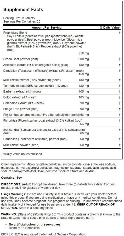 Natures Secret Milk Thistle Liver Cleanse Capsules 60 Ct