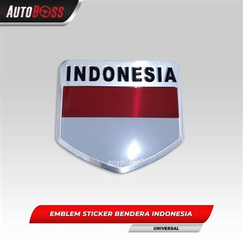 Jual Emblem Sticker Badge Stiker Logo Lambang Bendera Merah Putih Indonesia Shopee Indonesia