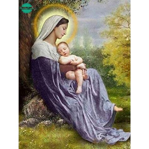 Virgin Mary Diy D Diamond Painting Drawn By Number Kit D Diamond