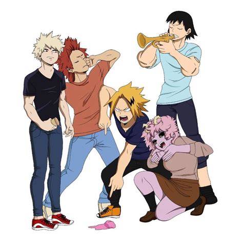 Bakusquad Mina Ashido Bakugou Katsuki Kirishima Eijirou Denki Kaminari Hanta Sero