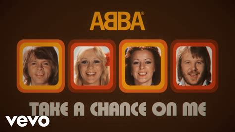 ABBA Take A Chance On Me Official Lyric Video YouTube Music