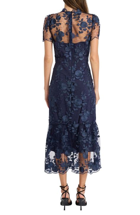 Maggy London Embroidered Floral Overlay Cocktail Dress Nordstrom