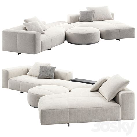 Yves Sofa 02 By Minotti Sofa 3D Model