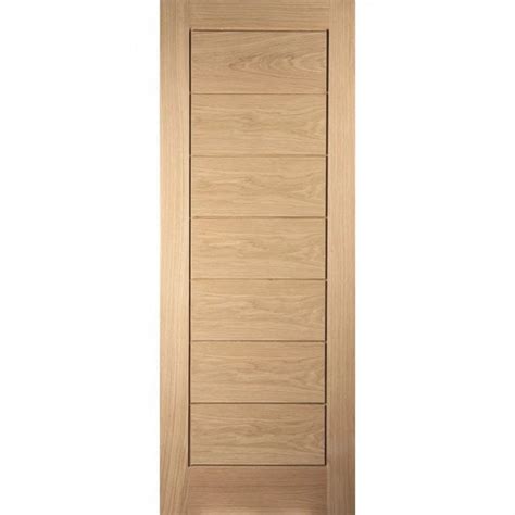 White Oak Unfinished Internal Oregon 4 Panel KF FD30 Fire Door Leader