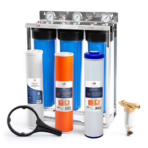 Aquaboon Whole House 3 Stage 20 Water Filtration System For Iron