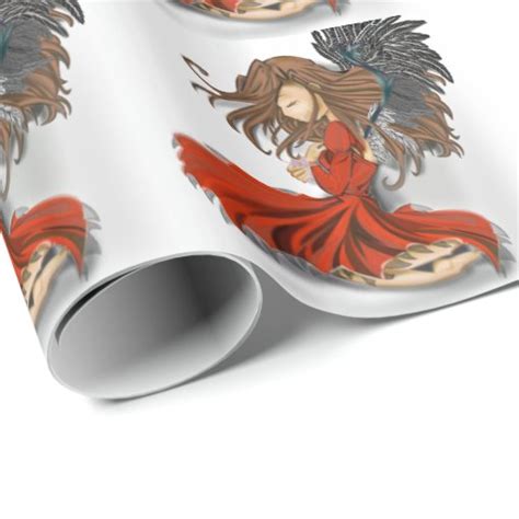 Sad Anime Angel T Wrap Paper Zazzle