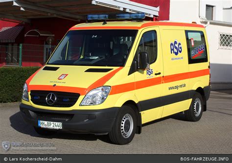 Einsatzfahrzeug Asg Ambulanz Ktw Hh Bp A D Bos