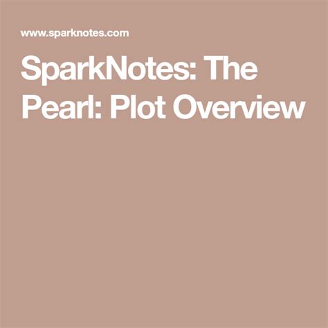 The Pearl Plot Summary