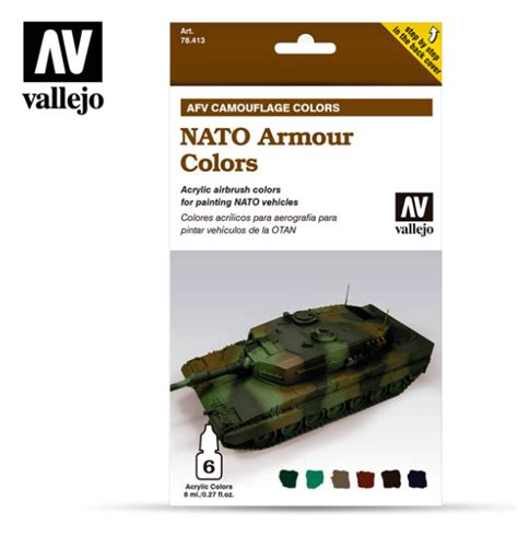 Afv Camouflage Colors Nato Armour Colors Set Vallejo