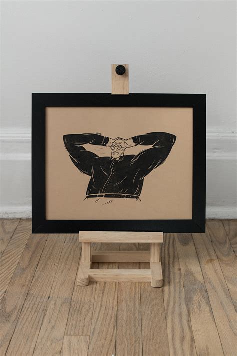 Wally Olins Linocut Print On Behance