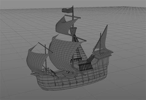 Spanish medieval boat 3D model | 1148117 | TurboSquid