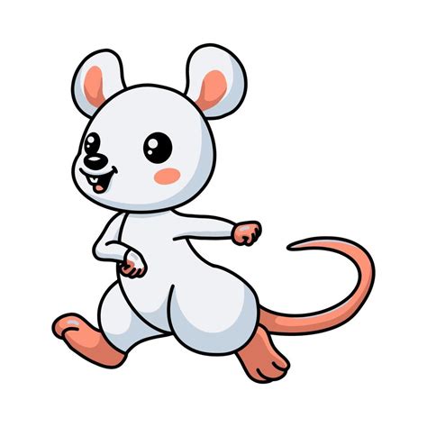 Desenho Do Ratinho Branco - desenho de rato branco bonitinho andando 12378389 Vetor no Vecteezy