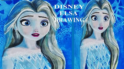 Frozen 2 Elsa Drawing Frozen Elsa Speed Drawing Frozen Elsa