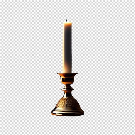 Premium PSD Candle Isolated On White Background