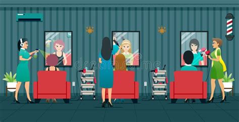 Hair Cut And Beauty Salon Stock Vector Illustration Of Haircut 230002501