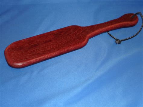 Solid Purpleheart Wooden Spanking Paddle