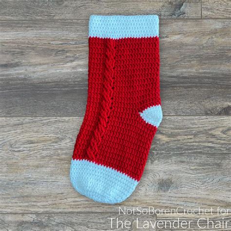 Cabled Stocking Crochet Pattern The Lavender Chair